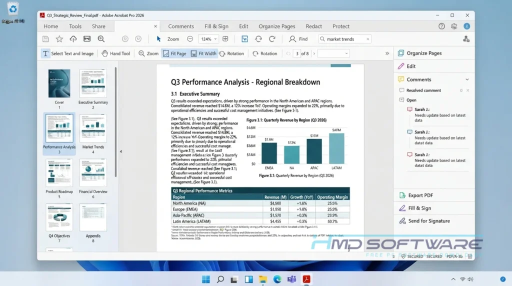 Adobe Acrobat 2026 workspace displayed By HMD Software