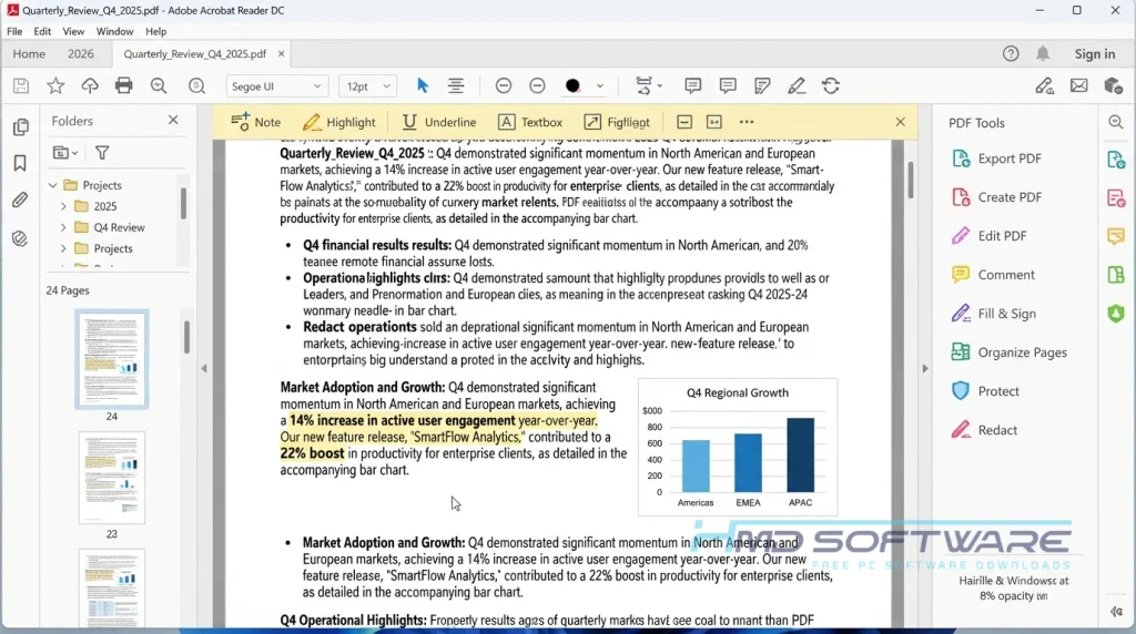 Adobe Acrobat Reader DC interface By HMD Software