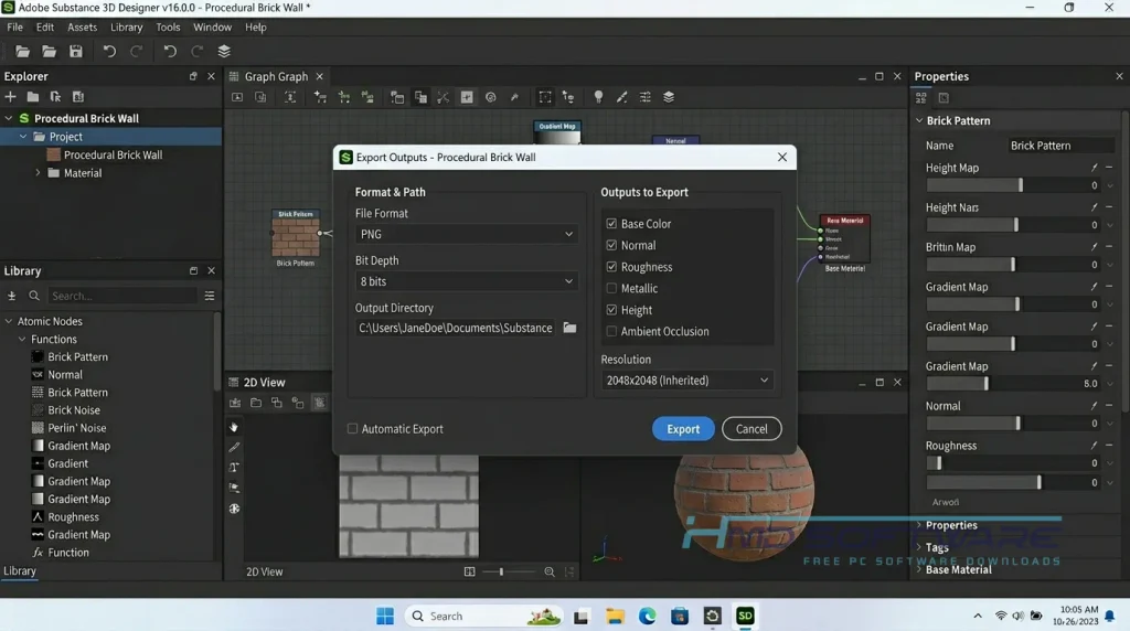 Adobe Substance 3D Designer 16.0.0 Settings by HMD Software