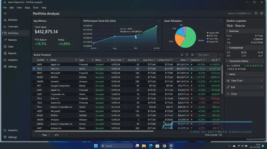 Advanced Windows 11 Pro 26200.8246 software UI by HMD Software