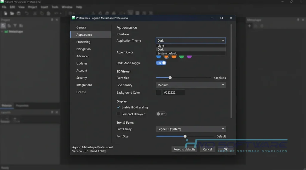 Agisoft Metashape Professional 2.3.1 Settings by HMD Software