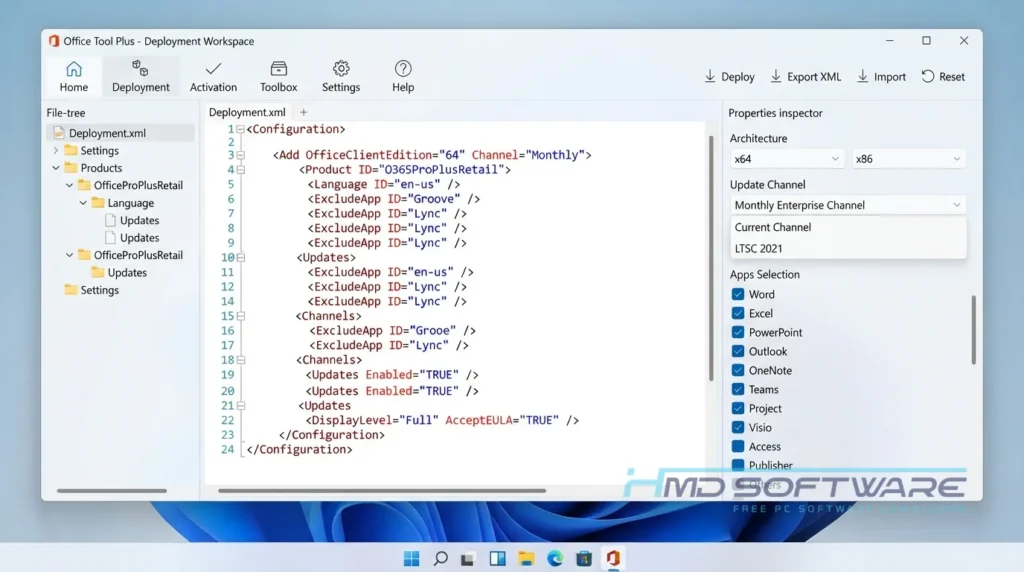 Office Tool Plus 11.1.16.0 UI by HMD Software