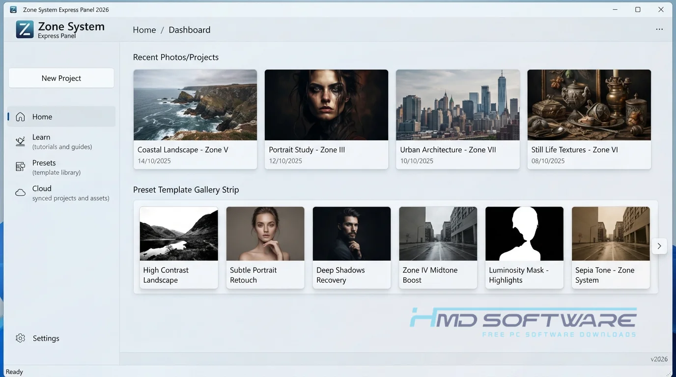 Zone System Express Panel 2026 dashboard By HMD Software
