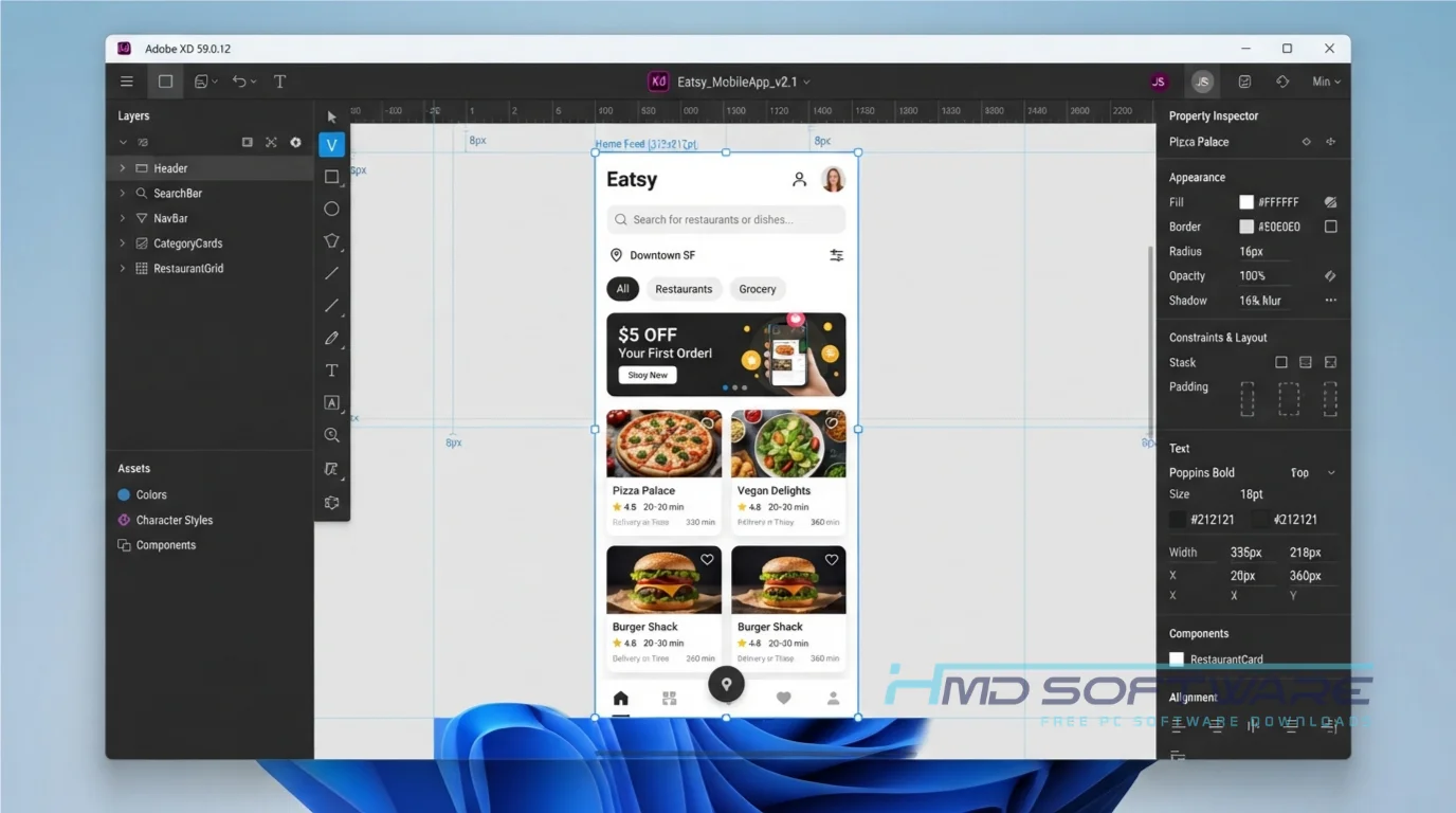 Adobe XD 59.0.12 Windows 11 by HMD Software