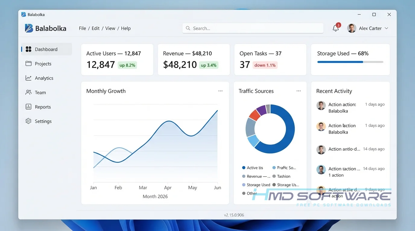 Balabolka 2026 2.15.0.906 Dashboard Windows 11 by HMD Software