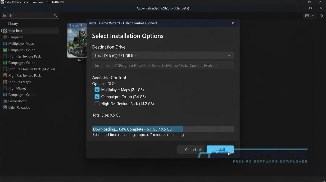 Modal dialog in Cxbx-Reloaded by HMD Software