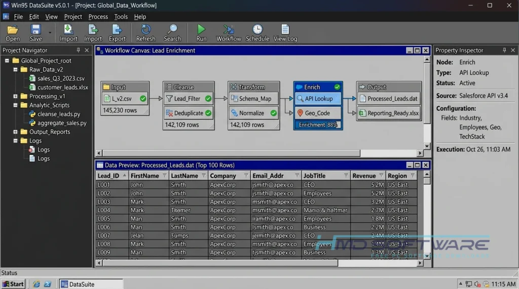 Windows 95 Electron App 5.0.1 Workflow by HMD Software