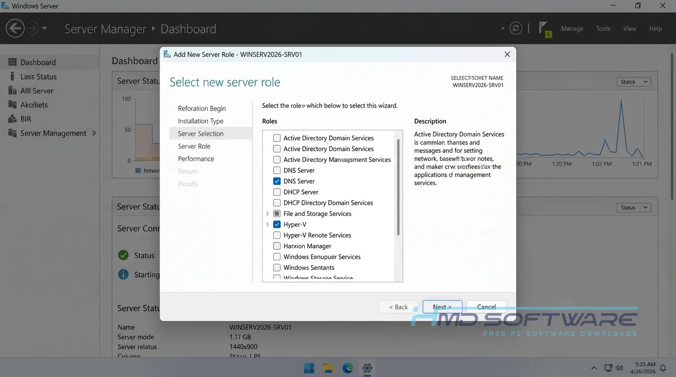 Windows Server 2025 add role by HMD Software