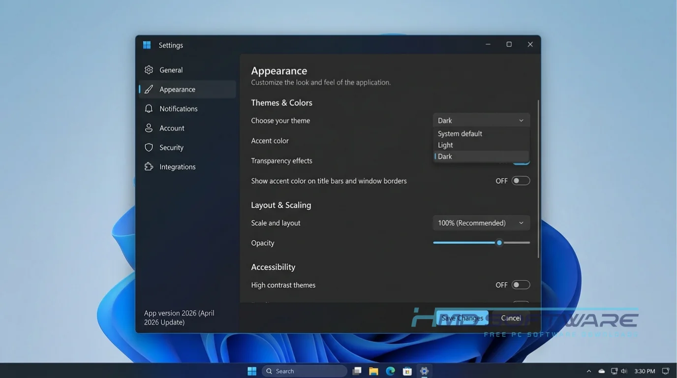 Windows Server 2025 updated april 2026 Setting by HMD Software