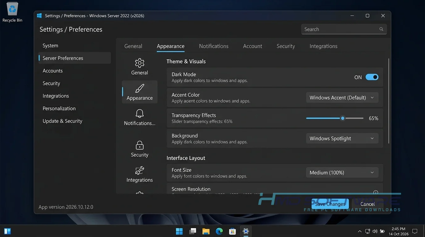 windows server 2022 updated april 2026 Settings by HMD Software